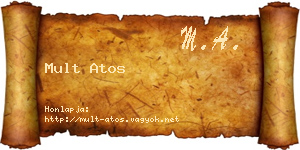 Mult Atos névjegykártya